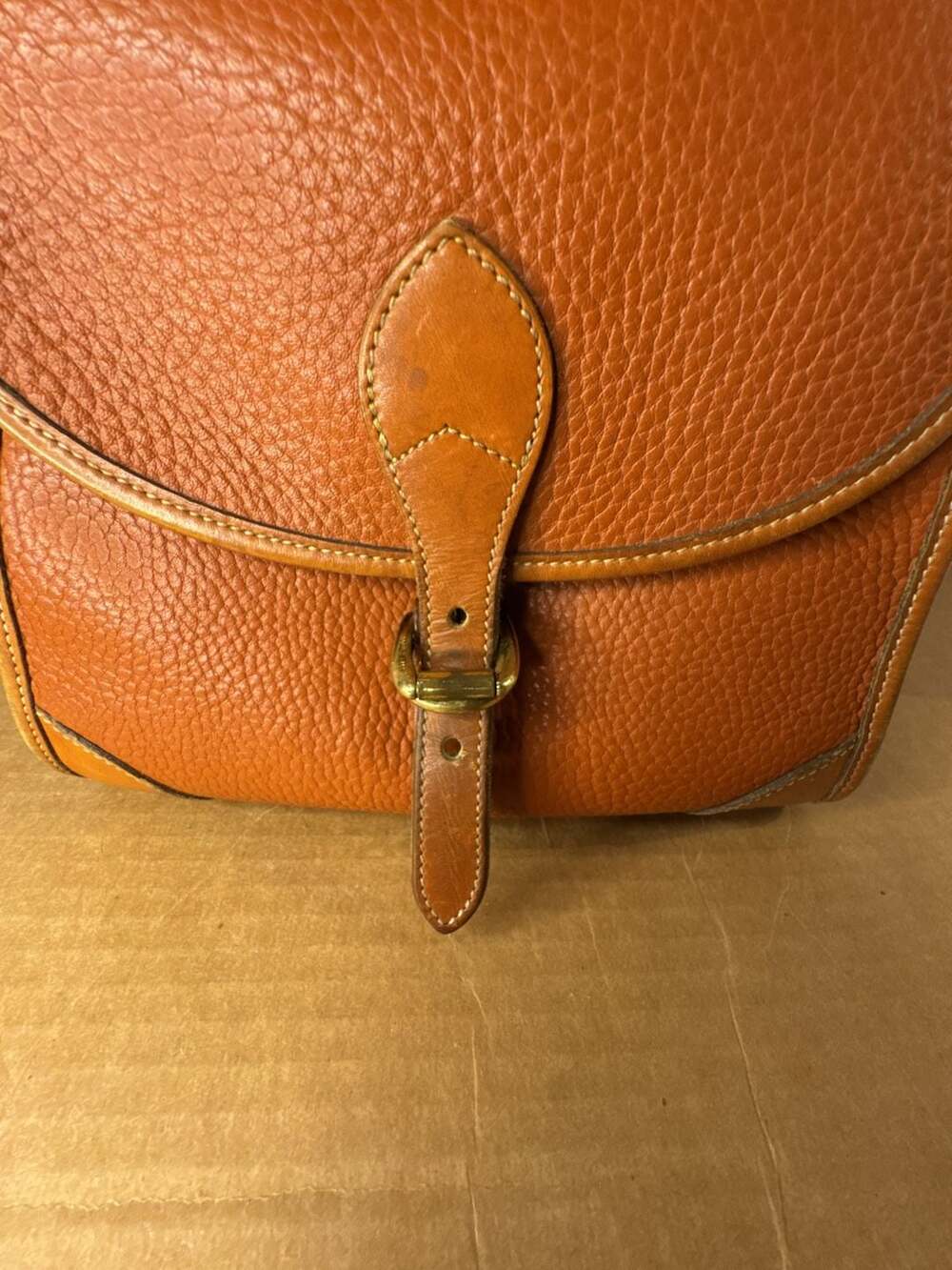 Vintage Dooney & Bourke All Weather Leather Surrey Satchel Handbag - Picture 6 of 16